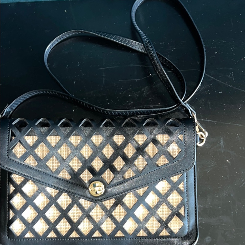 Chic Black and Tan Crossbody Bag
